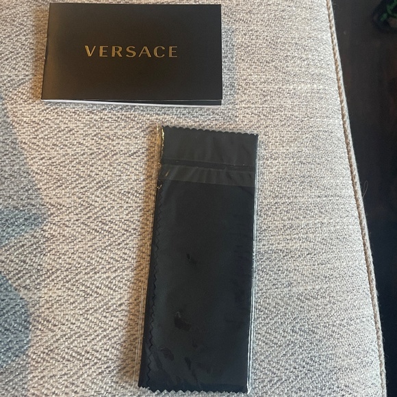 Versace Black Sunglasses with Gold Detail